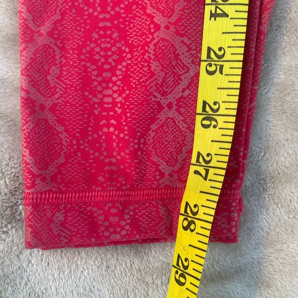 CRZ red Snake Print Leggings size M 8/10 - Picture 7 of 10